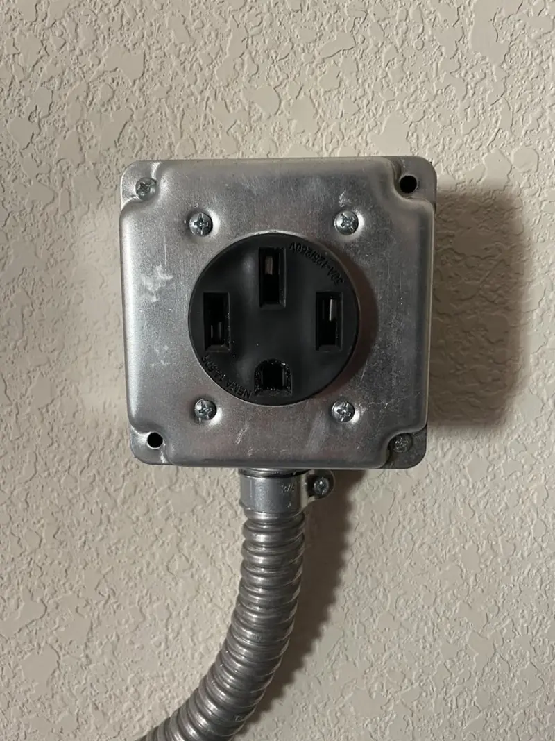 NEMA 14-50 outlet installed for Smart Home Electrical in Silver Springs